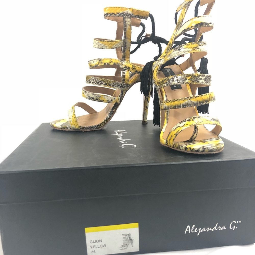 Alejandra G Gijon Strappy Tassel Sandals